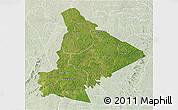 Satellite 3D Map of Dimbokro, lighten
