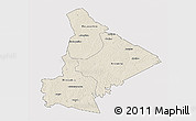 Shaded Relief 3D Map of Dimbokro, cropped outside