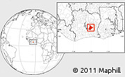 Blank Location Map of Dimbokro