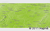 Physical Panoramic Map of Dimbokro