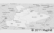 Silver Style Panoramic Map of Dimbokro