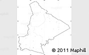 Blank Simple Map of Dimbokro, cropped outside, no labels
