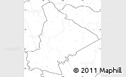 Blank Simple Map of Dimbokro, no labels