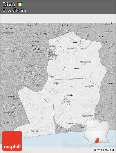 Gray 3D Map of Divo