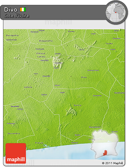 Physical 3D Map of Divo
