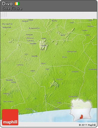 Physical 3D Map of Divo