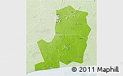 Physical 3D Map of Divo, lighten