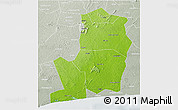 Physical 3D Map of Divo, lighten, semi-desaturated