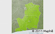Physical 3D Map of Divo, semi-desaturated
