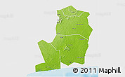 Physical 3D Map of Divo, single color outside
