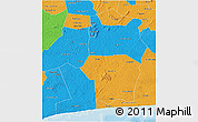 Political 3D Map of Divo