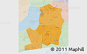 Political Shades 3D Map of Divo, lighten