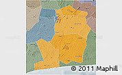 Political Shades 3D Map of Divo, semi-desaturated