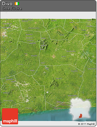 Satellite 3D Map of Divo