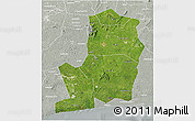 Satellite 3D Map of Divo, lighten, semi-desaturated
