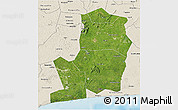 Satellite 3D Map of Divo, shaded relief outside