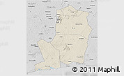 Shaded Relief 3D Map of Divo, desaturated