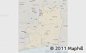 Shaded Relief 3D Map of Divo, semi-desaturated