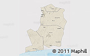 Shaded Relief 3D Map of Divo, single color outside