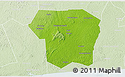 Physical 3D Map of Guitry, lighten