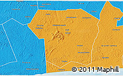 Political 3D Map of Guitry