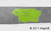 Physical Panoramic Map of Guitry, desaturated