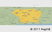 Savanna Style Panoramic Map of Guitry