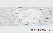 Silver Style Panoramic Map of Guitry
