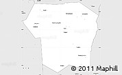 Silver Style Simple Map of Guitry
