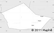 Silver Style Simple Map of Hire