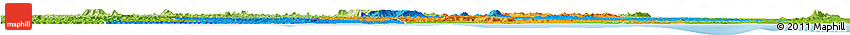 Political Horizon Map of Divo, physical outside