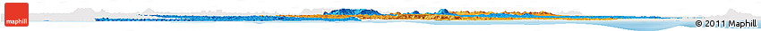 Political Horizon Map of Divo, single color outside