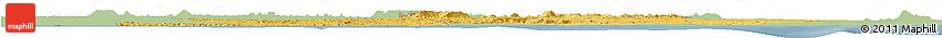 Savanna Style Horizon Map of Divo, single color outside
