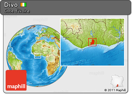 Physical Location Map of Divo