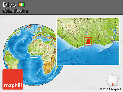Physical Location Map of Divo