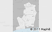 Gray Map of Divo, single color outside