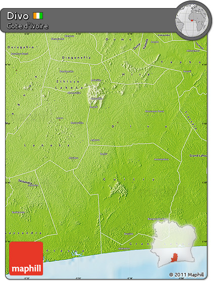 Physical Map of Divo