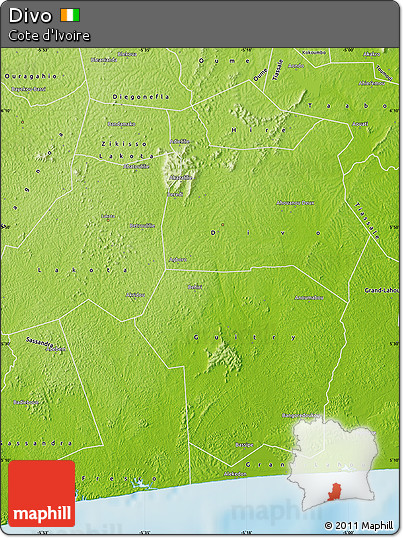 Physical Map of Divo