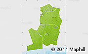 Physical Map of Divo, single color outside