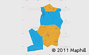 Political Map of Divo, cropped outside