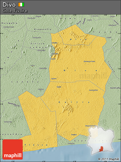 Savanna Style Map of Divo