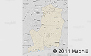 Shaded Relief Map of Divo, desaturated