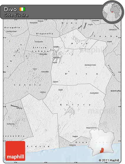 Silver Style Map of Divo