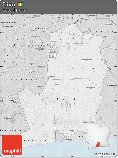 Silver Style Map of Divo