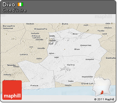 Classic Style Panoramic Map of Divo