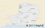 Classic Style Panoramic Map of Divo, single color outside