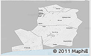 Gray Panoramic Map of Divo, single color outside