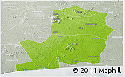 Physical Panoramic Map of Divo, lighten, semi-desaturated