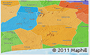 Political Shades Panoramic Map of Divo