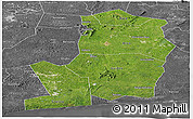 Satellite Panoramic Map of Divo, desaturated